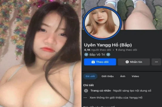 Hồ Uyên Giang vú bự đè bẹp chim nhỏ tí