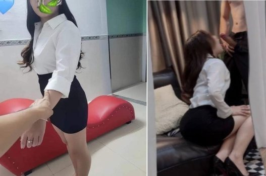Thư ký phóng đãng làm tình cùng quản lý và giám đốc