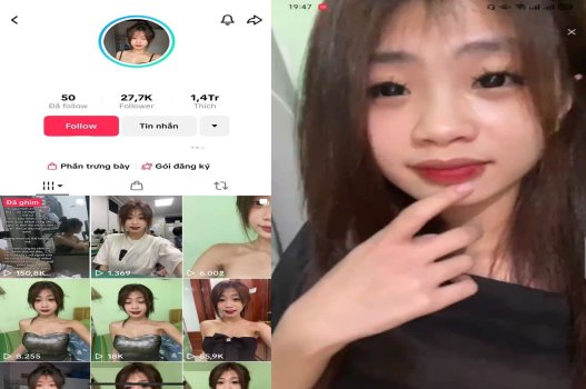 Tiktoker ngực căng show 1 lần muốn ngay lập tức