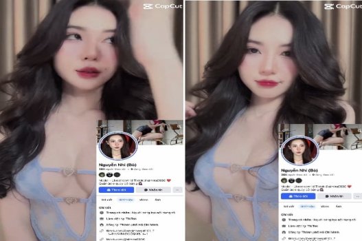 Tiktoker Nguyễn Nhi trắng trẻo xinh gái lộ clip 18+